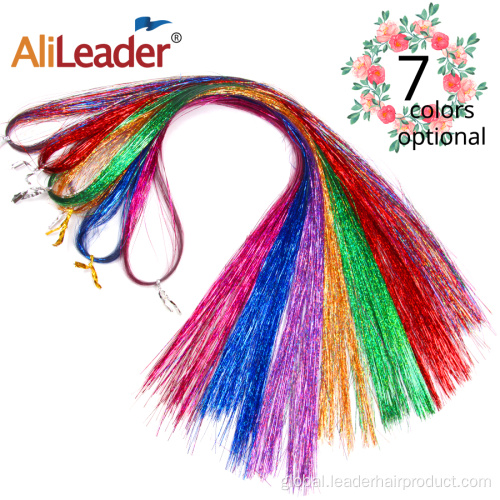 Sparkle Glitter Tinsel Hair Sparkle Fairy Shiny Hair Streaks Tinsel Hair Extension Manufactory